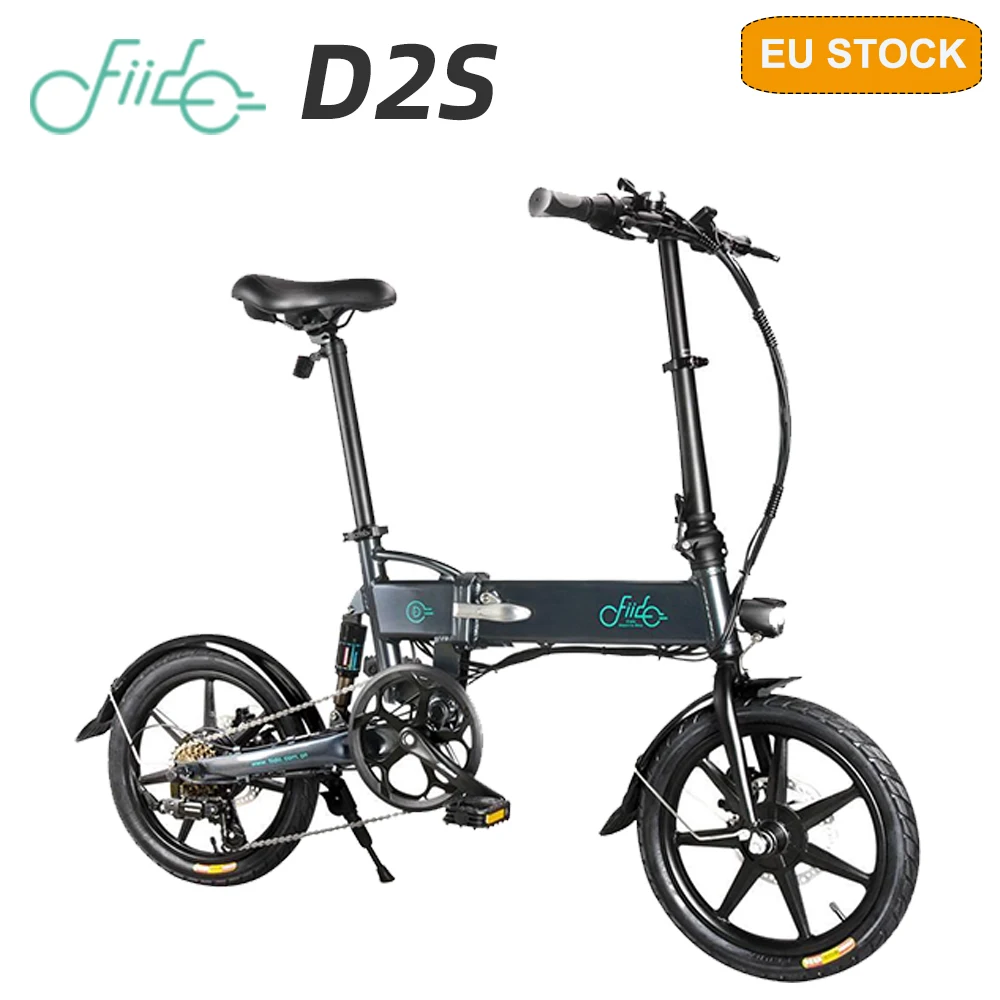 【EU STOCK】FIIDO D2S складной электрический скутер велосипед 6 скоростей Шестерни