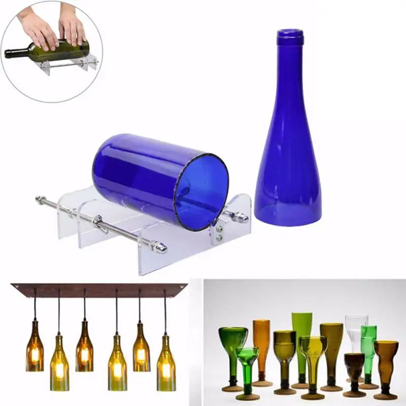 Glass Wine Bottle Cutter Machine Beer Jar Recycle Craft Cutting DIY Art Tool Kit 