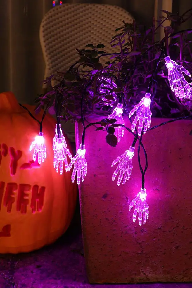 

2M 20LEDs Halloween String Light Transparent Finger Fairy Light for Outdoor Garden Party Decor