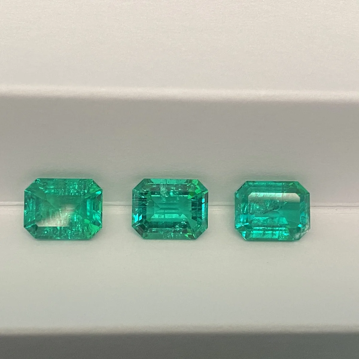 Pirmiana 7x9mm Lab Grown Columbian Green Emerald Loose Gmestone for Jewelry Ring Making