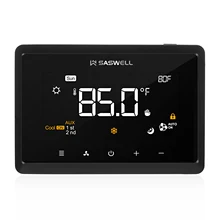 Wifi Programmierbare Thermostat mit 4in Touchscreen Kompatibel mit Alexa Google Home Stufen Bis zu 3H/2C 2H/1C Wärmepumpe