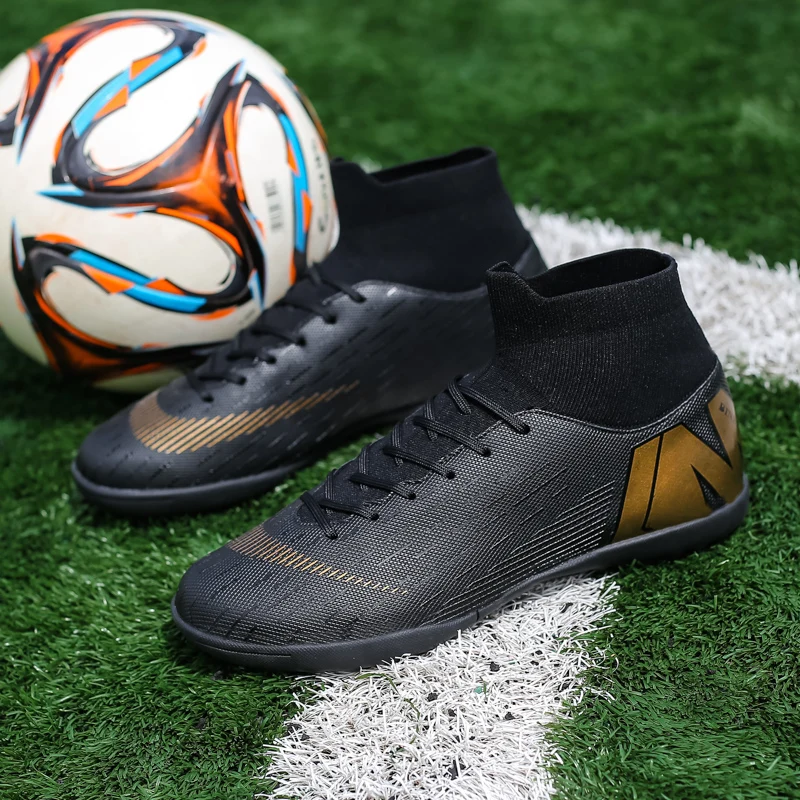 Бум футбольные бутсы для взрослых футбольные бутсы для спортивной обуви уличные футбольные бутсы для мальчиков HighTop Zapatillas футбольные бутсы