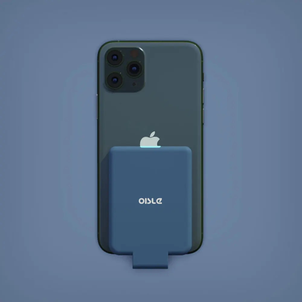 OISLE Тонкий чехол для зарядного устройства iPhone12 pro mini max внешний аккумулятор iPhone 11 X