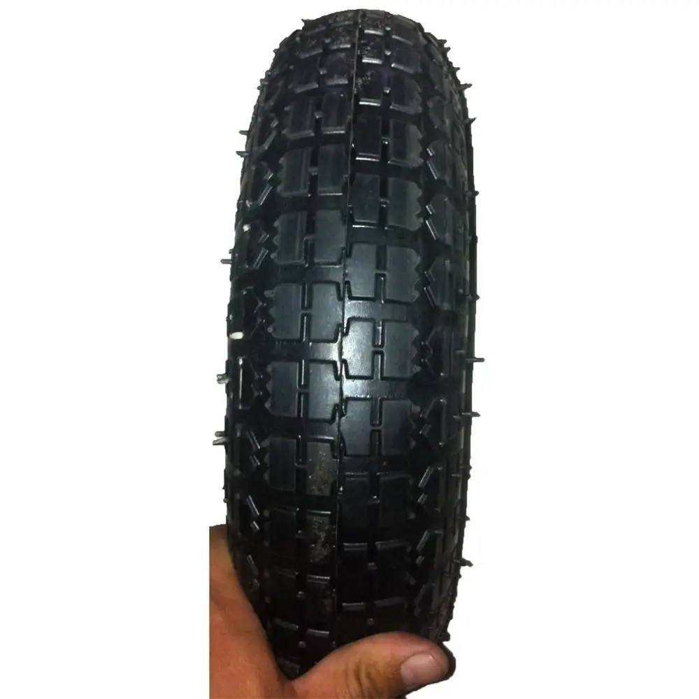 

12" Rubber Anti-wrap Round Puncture Proof Sack Truck Trolley Cart Wheel Barrow 16mm Bore Tube wheel Caster