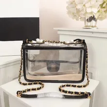 Роскошный фирменный дизайн, новая Прозрачная женская сумка, модная сумка, дизайнерская сумка через плечо, сумка в Звездном стиле, сумка с жемчугом