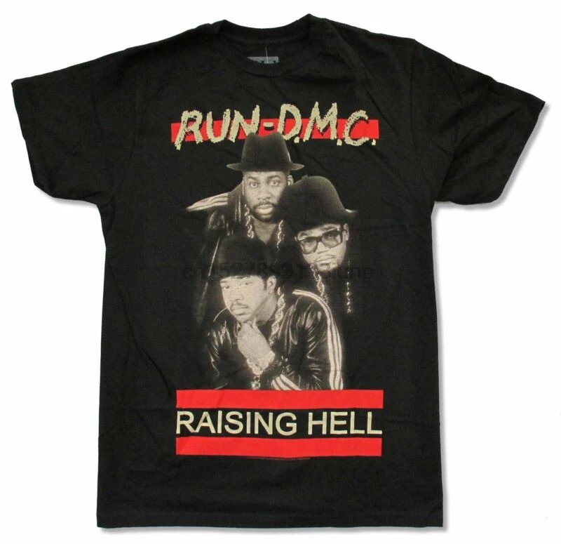 RUN DMC HELL SHOT черная футболка Новая взрослая рэп хип-хоп | Мужская одежда