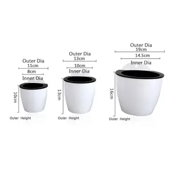 

Wall Hanging Plant Holder Hanging Plant Pots Automatic PC Flowerpot Flowerpot Garden Planter Tools Self Watering PlantPot