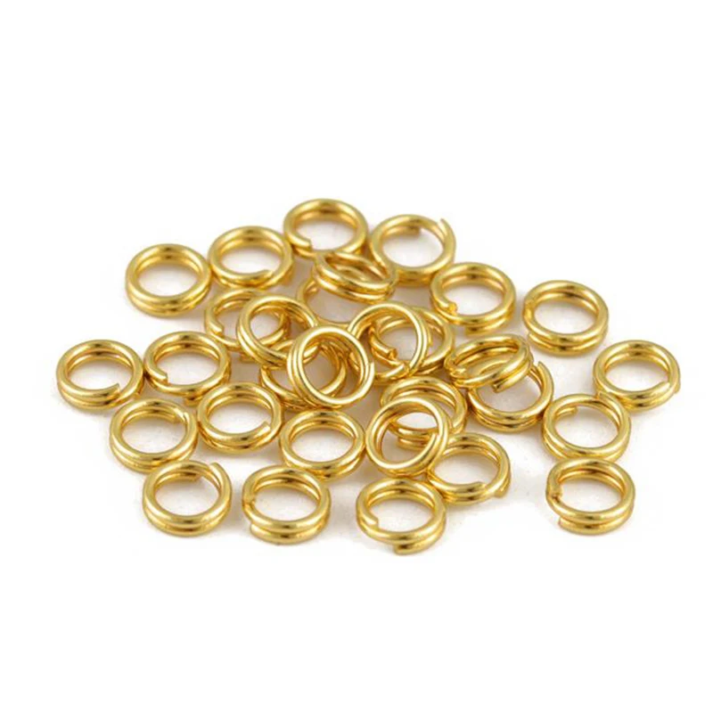 100pcslotStainlesssteelJumpRingdoubleringsDoubleLoopsSplitRingsConnectorsDIY
