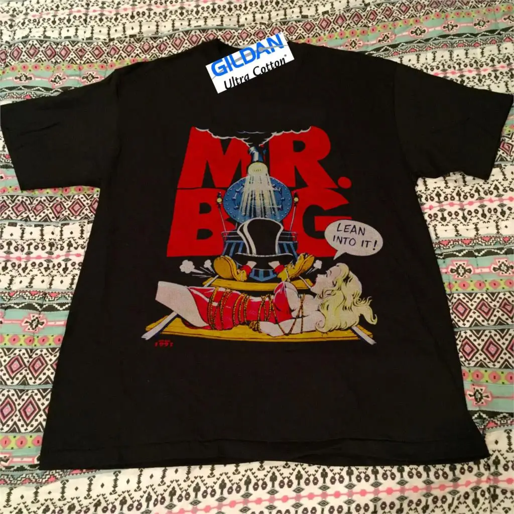 

Vintage 1991 MR BIG Lean Into It Tour Concert Promo album rare 90s shirt reprint