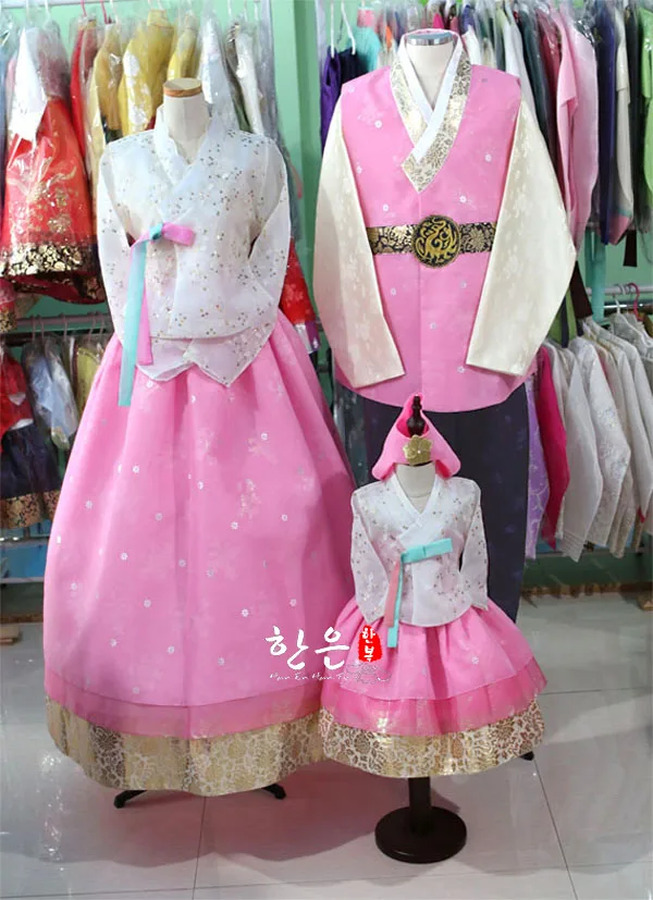 Южнокорейская импортная высококачественная ткань/последний семейный костюм/корейский национальный костюм