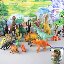 Children's Simulation Dinosaur Model Set Bulk Jurassic Dinosaur World Model Toy Children's Educational Toys For Children simulation pvc soft dinosaur toys mosasaur model toy of exquisite workmanship for home decoration toys for children gift