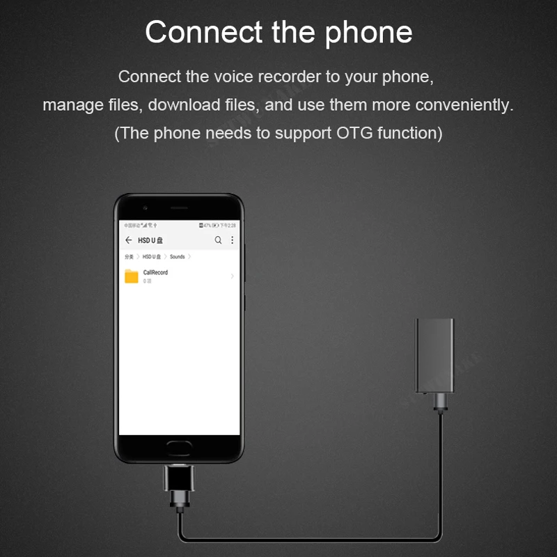 STTWUNAKE voice recorder mini activated recording