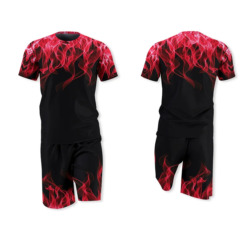 Completi estivi da uomo Set da 2 pezzi abbigliamento 2021 nuovi uomini tuta  Casual tuta da Jogging o collo Top Tee e pantaloncini Set abbigliamento  sportivo|Men's Sets| - AliExpress