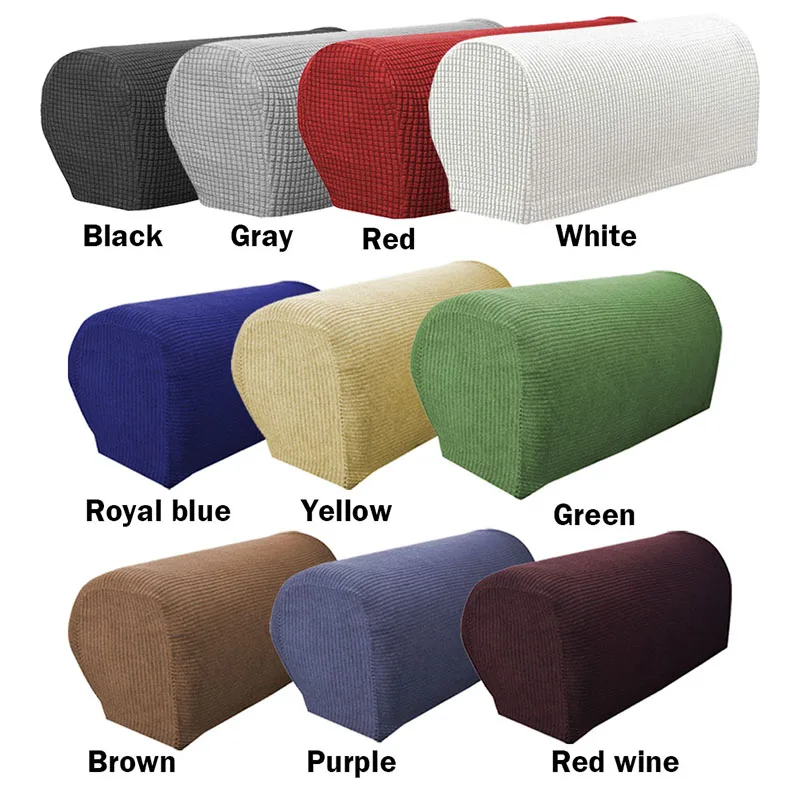 1 Pair Removable Armrest Covers Sofa Towel Couch Chair Protector Armchair Home House Supplies Rectangle Furniture Sofa Cover