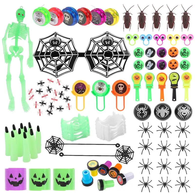 cheap 100PCS Funny Novelty Creative Halloween Toys Halloween Gifts Halloween Party Favors for Party Giveaways Halloween Trick or Treat