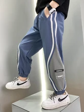  Children's Pants Boys Sweatpants Side striped Track pants 4-13 Yrs Kids Trousers Spring Autumn Elastic waist Casual Harem Pants 