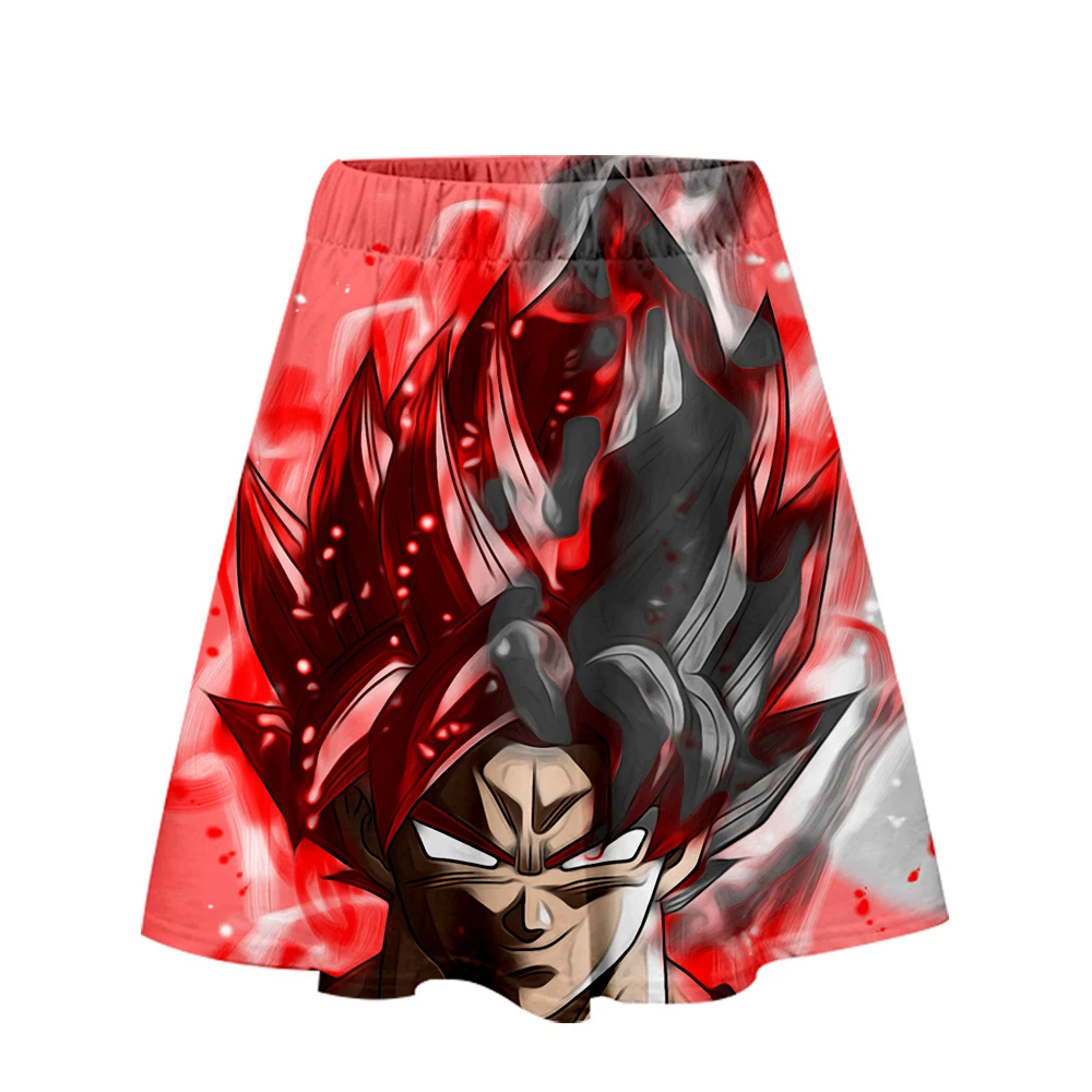 Крутая 3D верхняя одежда Харадзюку DRAGON BALL короткие юбки трапециевидная летняя крутая Модная Летняя Сексуальная 3D Мода Новое поступление Женская юбка