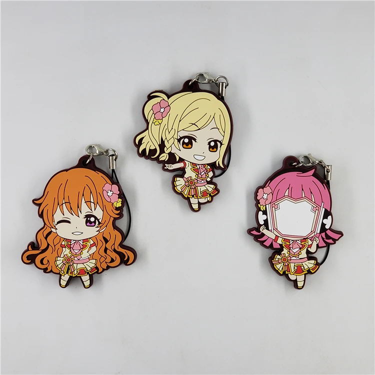 

Love Live Anime Keychain PDP Lovelive! Perfect Dream Project Rubber Strap Keychain