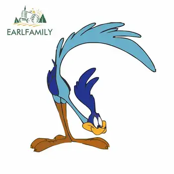 

EARLFAMILY 13cm x 12.6cm For RoadRunner Graffiti Car Stickers Vinyl Material Decal Air Conditioner Repair Waterproof Decoration