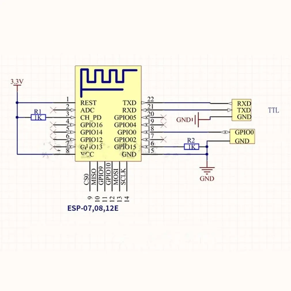 5 шт. ESP8266 удаленный последовательный порт wifi приемопередатчик беспроводной модуль Esp-12F AP+ STA