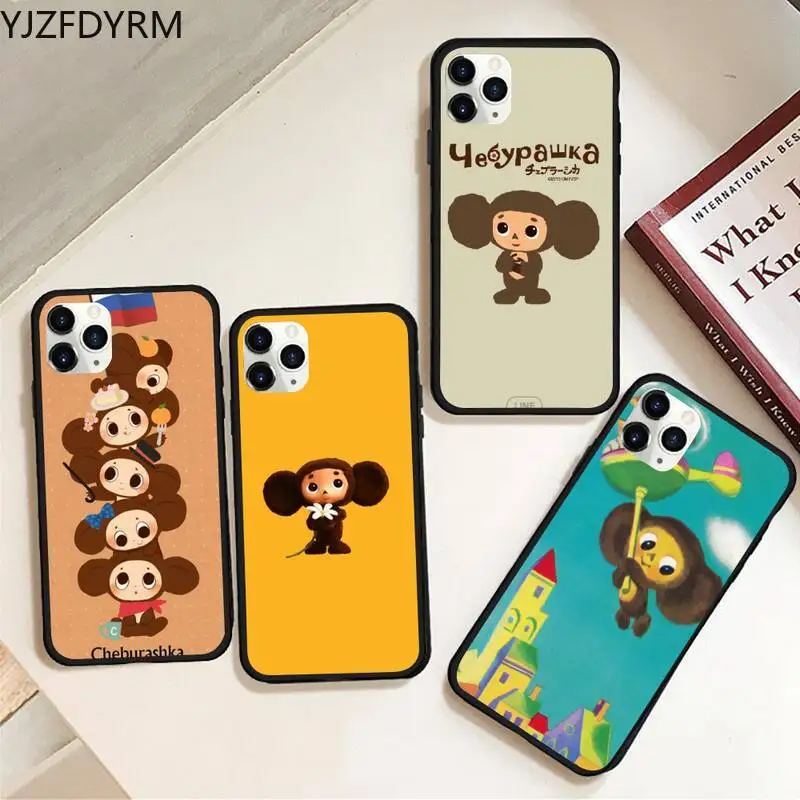

Cheburashka Phone Case Rubber for iPhone 11 pro XS MAX 8 7 6 6S Plus X 5S SE 2020 XR case