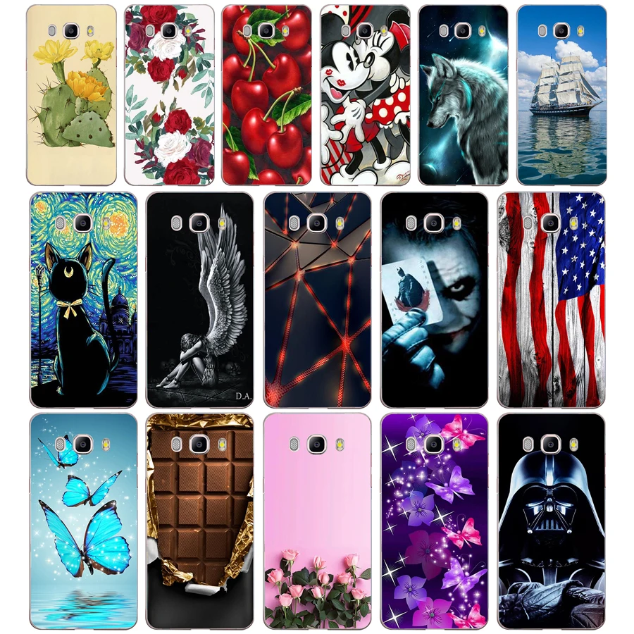 

g Phone Case For Samsung Galaxy J5 2016 J510F Soft Silicone TPU Cartoon Protector Cover Cases For Samsung J5 2016 J510 Bumper