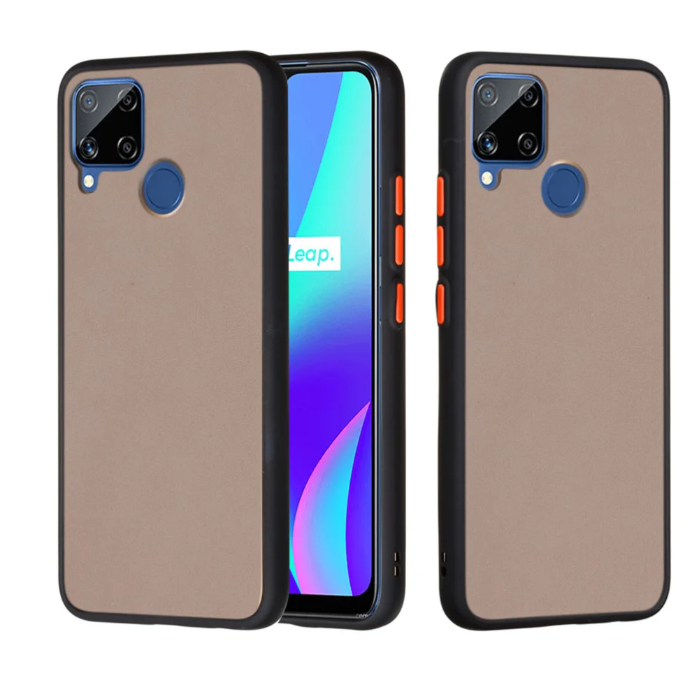 

1 Pc Portable Durable Lightweight Phone Case Anti-drop Phone Protective Cover Compatible for Oppo Realme C15