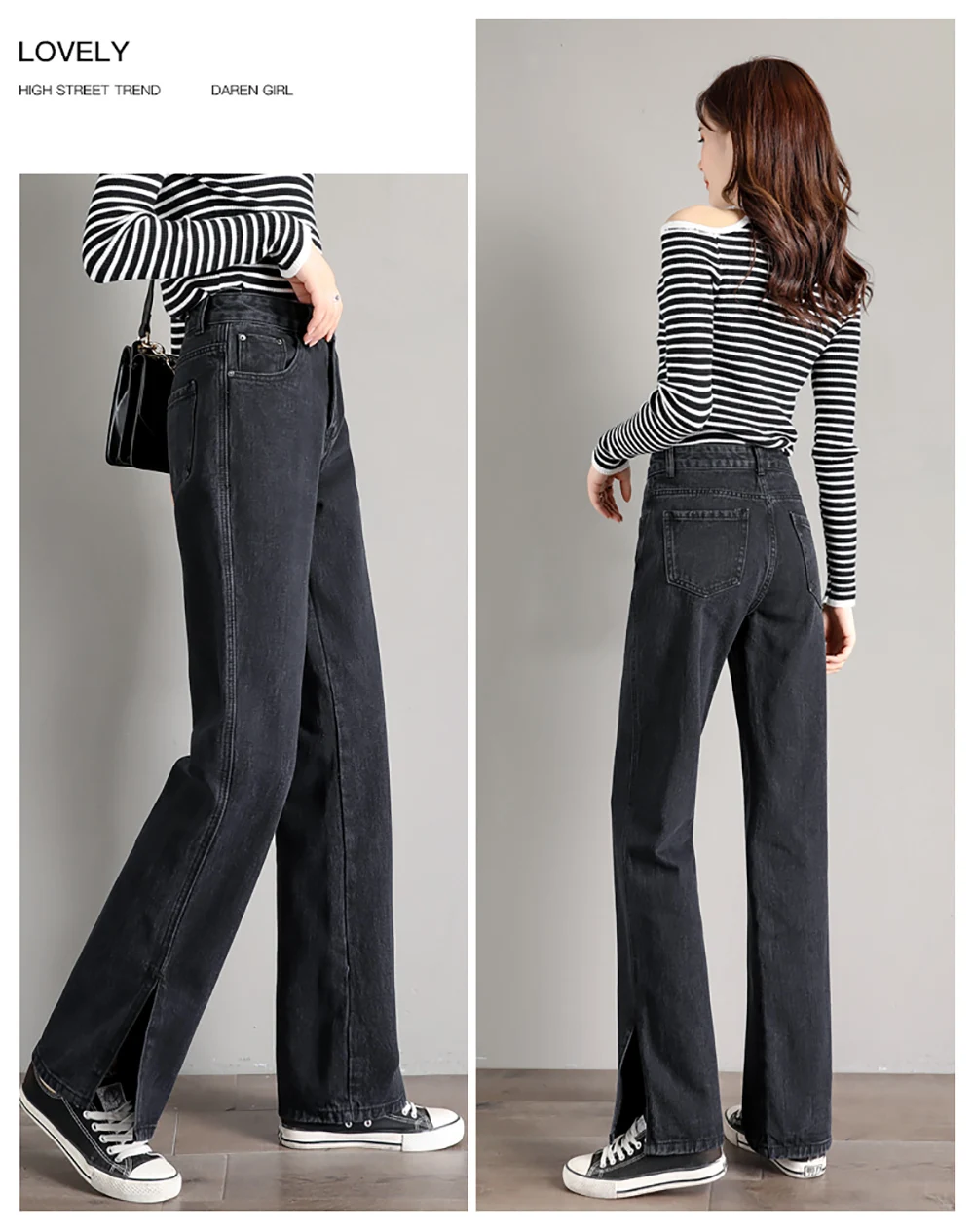 Zsrs 2019 модные женские джинсы брюки для отдыха свободные с высокой талией винтажные широкие джинсы женские джинсы универсальные Простые