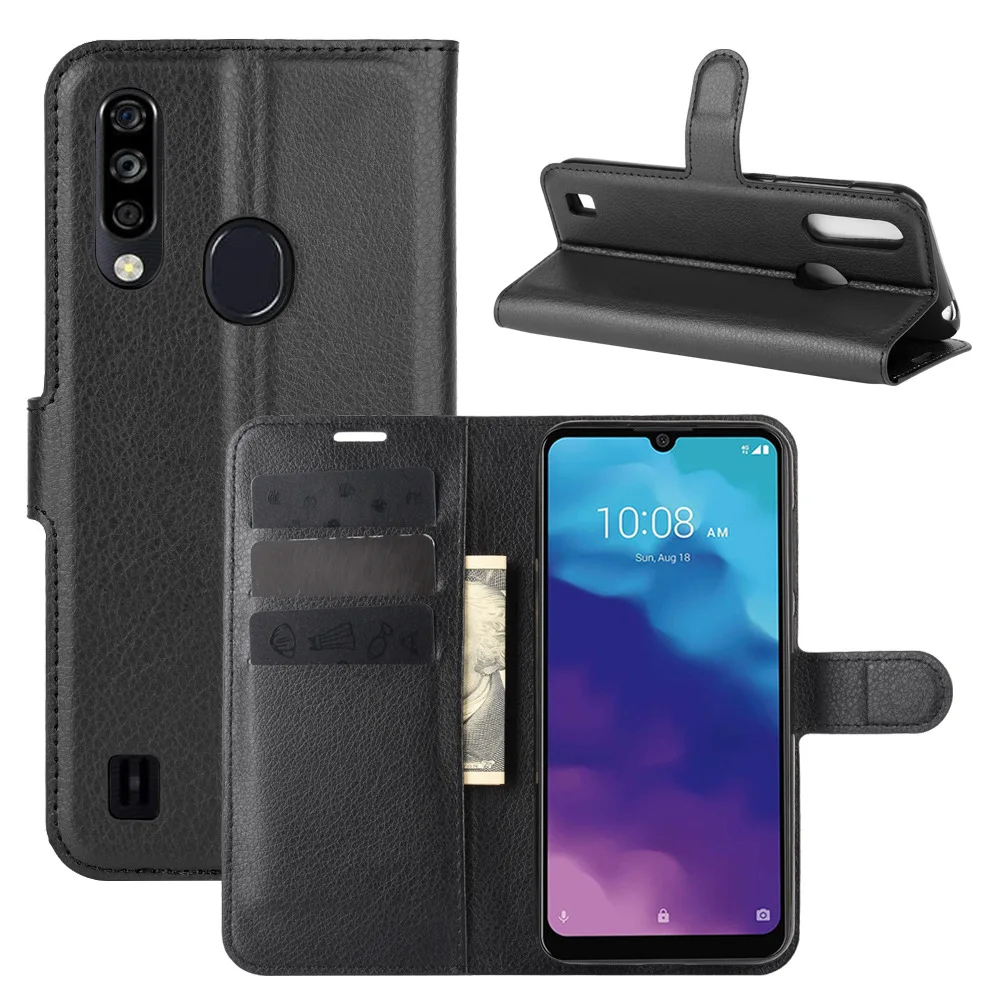 Чехол для ZTE Blade A7 2020 3 Гб 64 ГБ чехол из искусственной кожи с отпечатком пальца 6 09