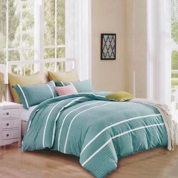 

Hot Selling BeddingYarn-dyed Washed Cotton Plaid Sheet Pillowcase Mattress Protector Sheet Flat Soft Sheet Double Bed Cover