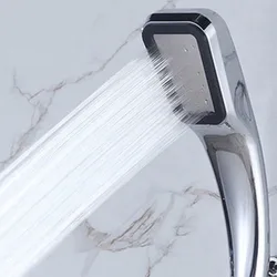Shower Head Water Saving Flow 300 Holes High Pressure Shower Head Water ABS Rain spray Nozzle bathroom accessories Bathroom