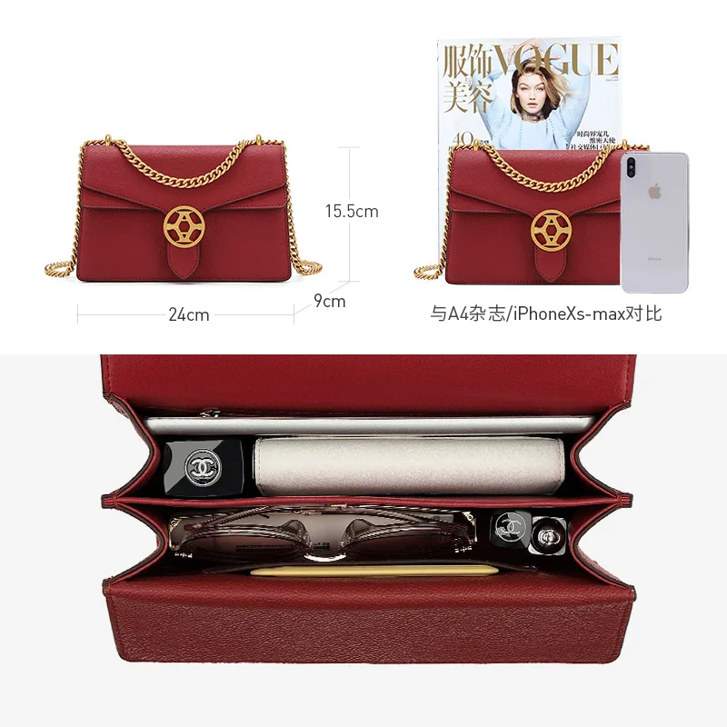 LA FESTIN Designer 2023 New Small Square Bags Classic Handbag Women Single Shoulder Crossbody Bag Fashion Ladies Autumn Bag