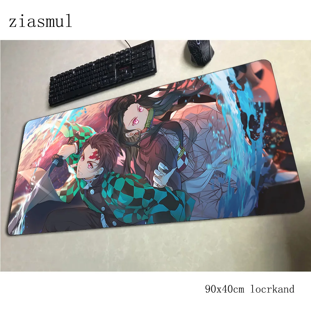 Коврик для мыши Kimetsu no Yaiba ПК популярный геймерский коврик 900x400x3 мм padmouse с рисунком
