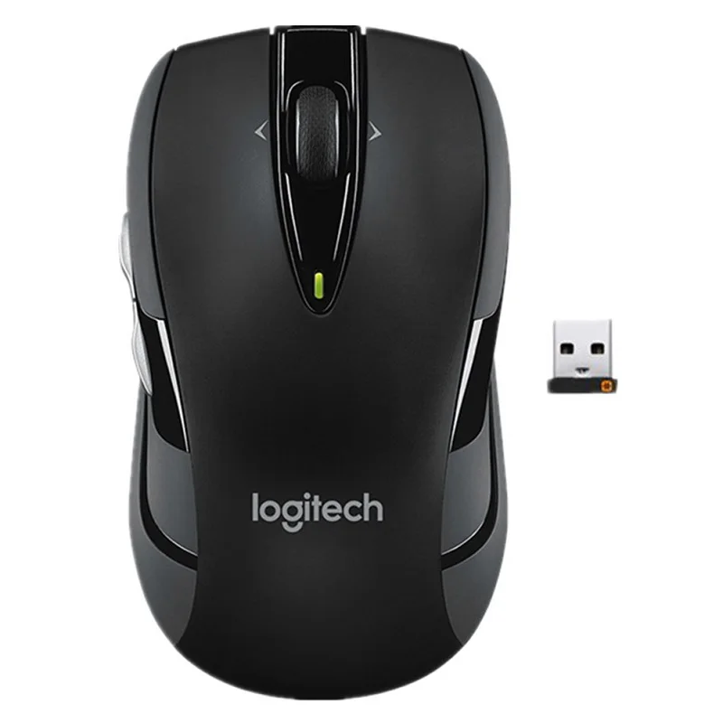 Black B Logitech M185 2,4G USB беспроводное соединение для ноутбука Настольный ПК 1000 Точек на дюйм оптическая игровая Мышь с 1 AA Батарея Питание игровой мыши - Цвет: Black B
