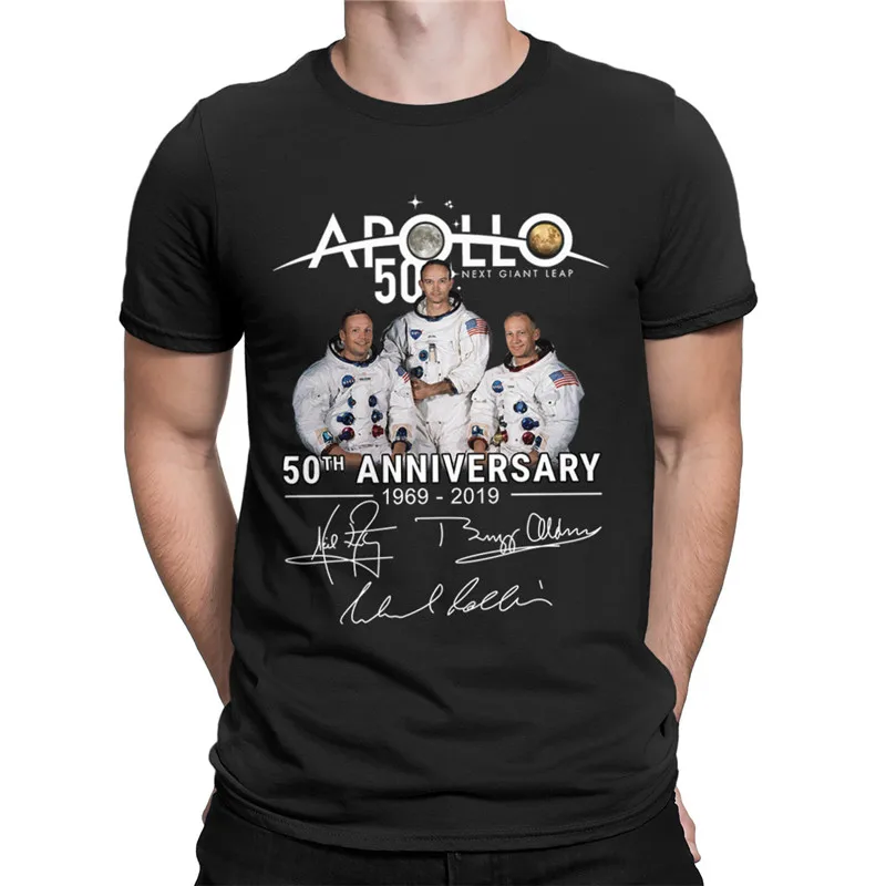 Юбилей Apollo Moon 1969-2019 50th Ретро футболки космические приключения захватывают Марс футболки мужские хипстерские новые футболки хлопок