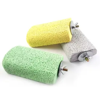 

Bird Molar Stone Platform Parrot Parrotlet Finch Standing Playing Chew Stick