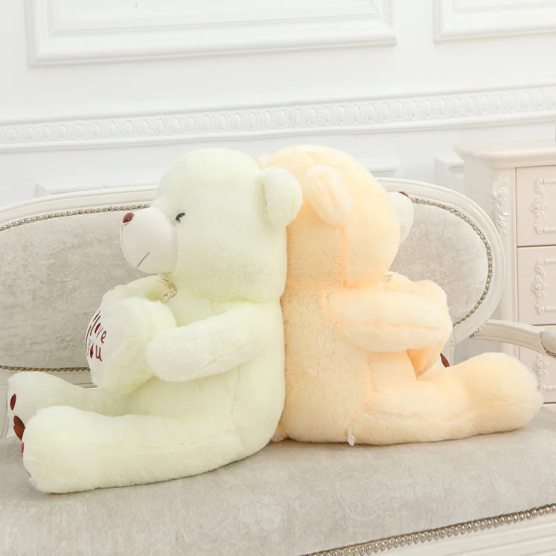

Plush Toy Teddy Bear LOVE Bear Holding Heart Doll Birthday Gift