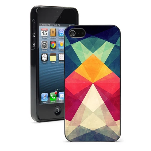 Коричневый KETAOTAO Модный чехол для телефона с геометрическим рисунком s для iPhone 4S SE 5 5C 5S 6 6S 7 8 Plus XR XS Max чехол из мягкого ТПУ резины и силикона - Цвет: Коричневый