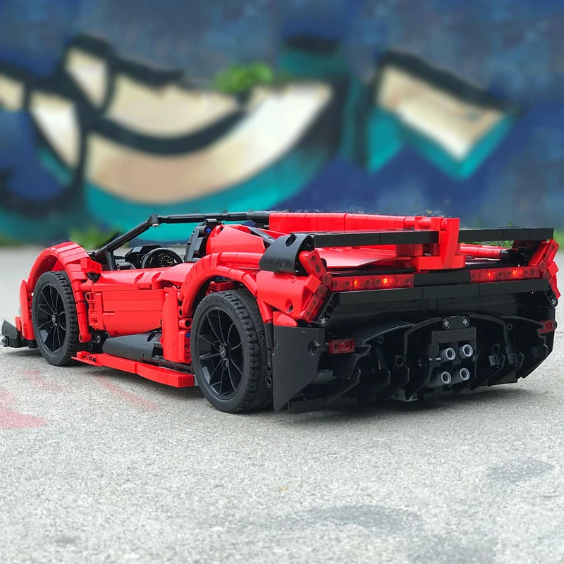 2172 шт. технология дистанционного управления автомобиля 20091 Veneno спортивные автомобильные строительные блоки двигатель автомобиля MOC детские игрушки рождественские подарки