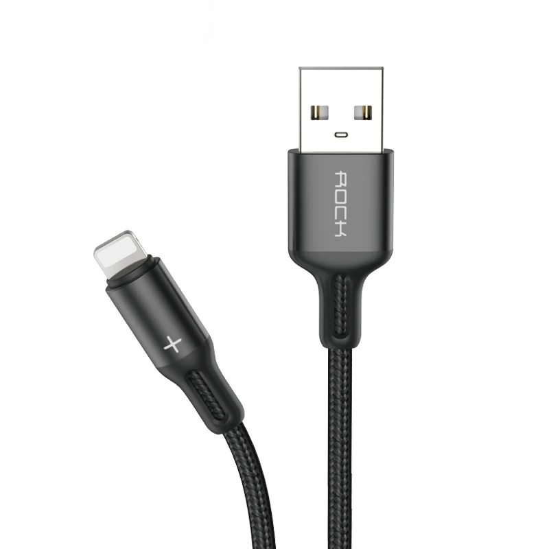 2.4A USB кабель для быстрой зарядки для iPhone 11 XR XS Max 8 7 6 6S 5 5S iPad Шнур кабель для мобильного телефона кабель для быстрой зарядки данных адаптер - Цвет: Black