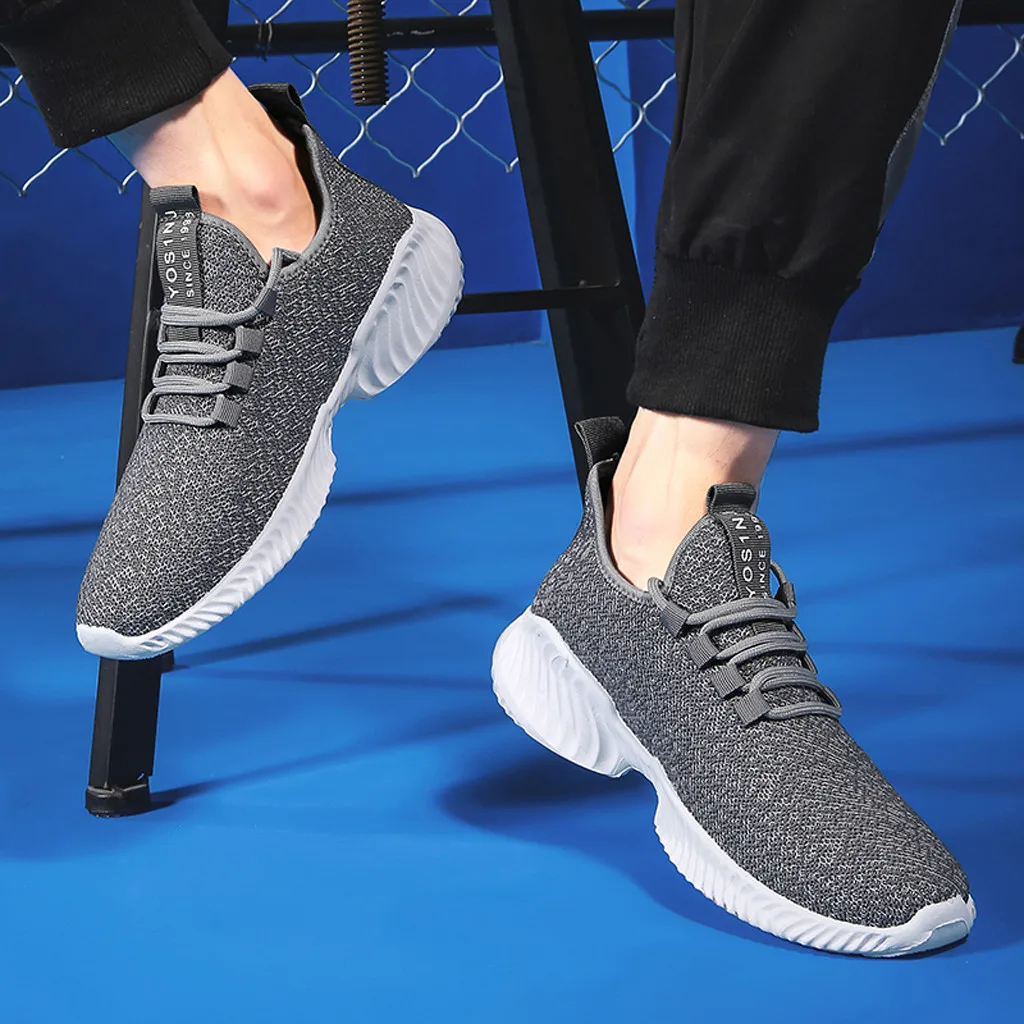 Summer Breathable Men Shoes Casual Shoes Men Fashions Male Mesh Shoes Men Sneakers Big Size Zapatillas Hombre Blue New#3