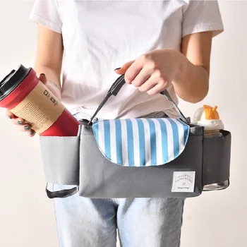 

Portable Pram Cart Storage Bag Creative Strollers Diaper Milk Bottle Storage Bag Multifunction Hanging Accessories Organizer