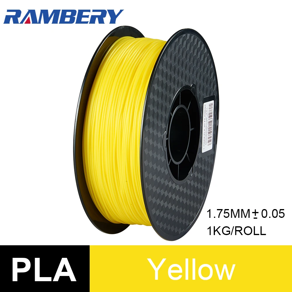 Yellow Нить для 3D-принтера PLA 1,75 мм ABS PLA 1,75 нити 24 цвета белый точность измерения+/-0,05 мм, 1 кг(2.2LBS)/катушка - Цвет: Yellow