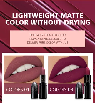 

Waterproof Maquiagem Make Up New Star Lipstick Maquillaje Labiales Mujer Lipstick Makeup Single Matte Lasting Cosmetico TSLM1