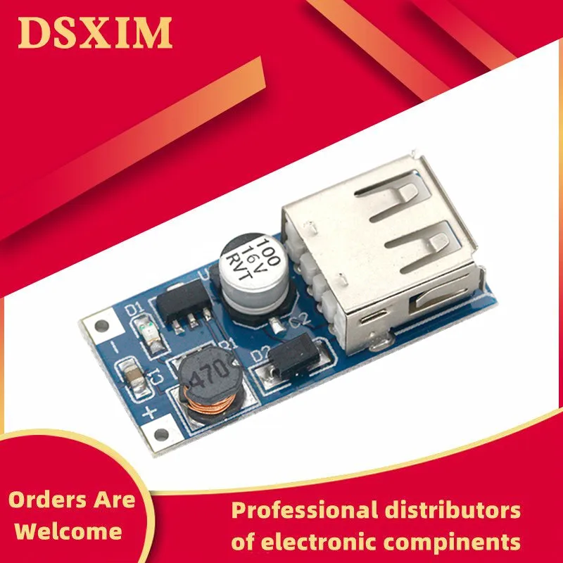 10Pcs/lot 0.9V-5V to 5V DC-DC USB Voltage Converter Step Up Booster Power Supply Module | Электронные компоненты и