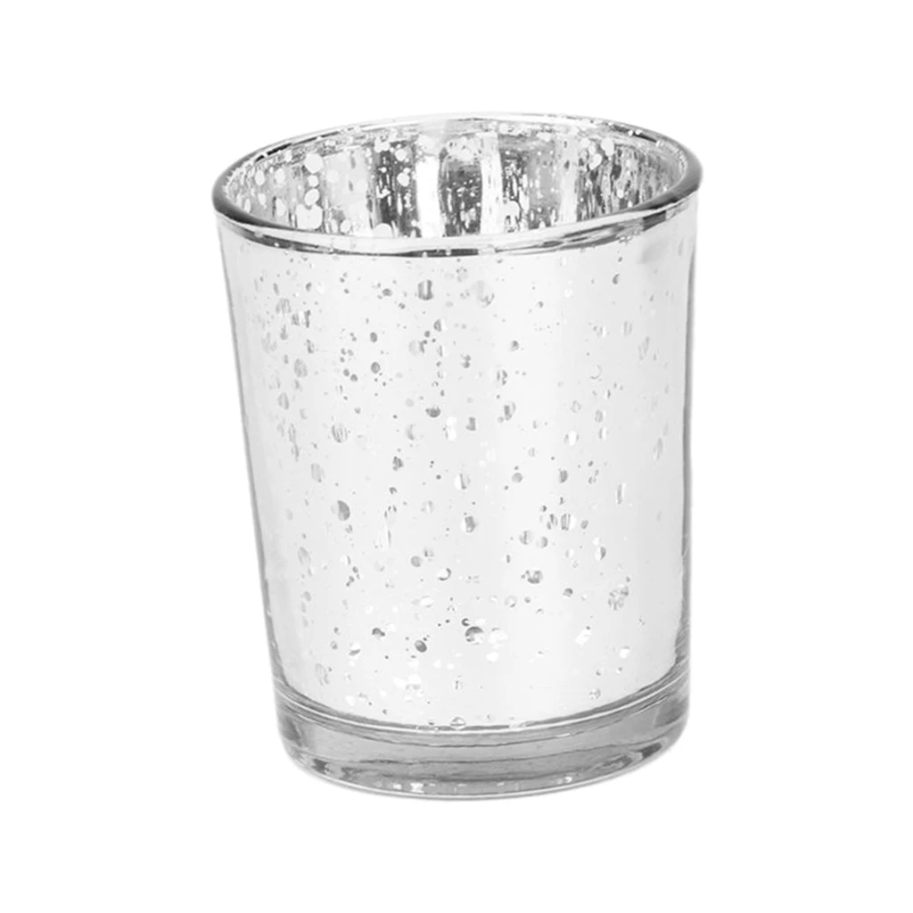 Speckled Glass Votive Candle Tealight Holder for Weddings Parties Home D&eacute;cor Office Bar Cafe Ornament