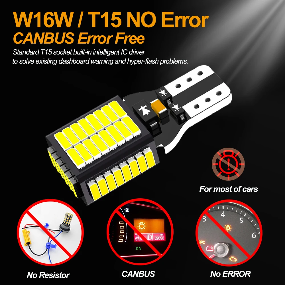 2X LED �ڵ��� ������ ���� ĵ����, ���ڴ� ��Ÿ��� ���ǵ� �ĺ�� ��Ƽ a5 7, �ڵ��ũ 6500K ȭ��Ʈ �ڵ� ����, W16W T15 921 12V 24V