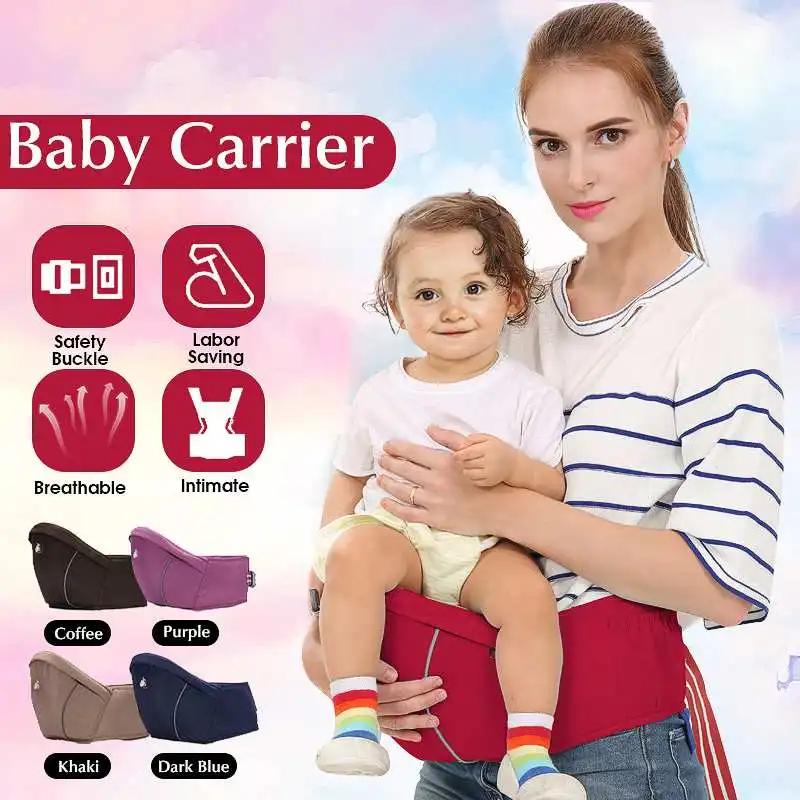 

Hot Outdoor Portable Baby Carriers Bag Waist Stool Multi-function Infant Hold Hip Seat Camping Travel