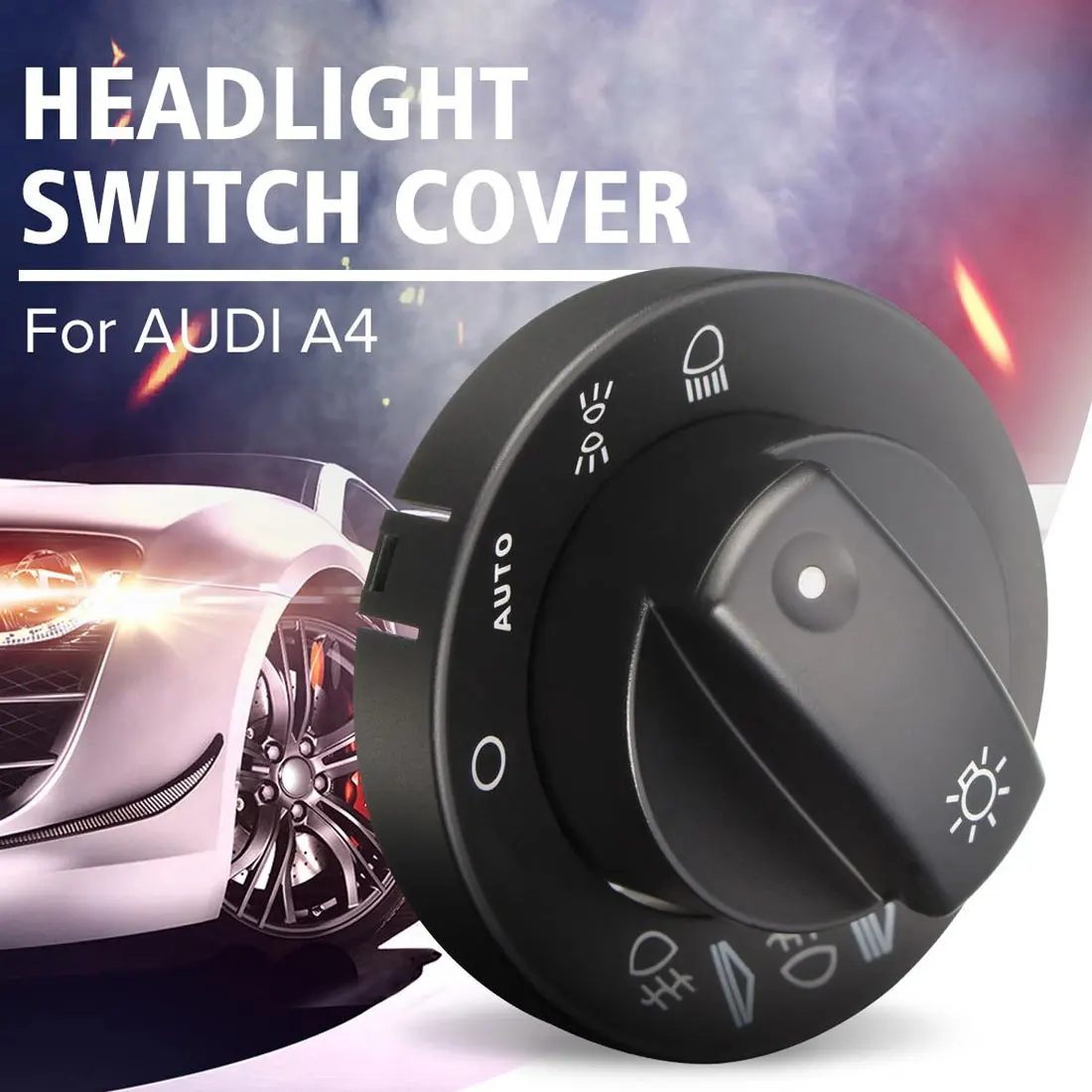 Крышка переключателя наголовный фонарик противотуманный выключатель света Ремонтный комплект крышка переключателя Крышка для Audi