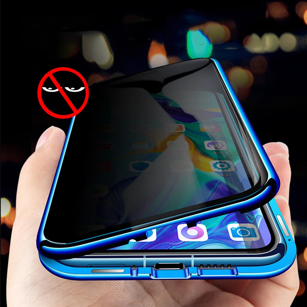 Магнитный чехол для huawei P30 Pro Nova 4 5i Pro, чехол из закаленного стекла для Honor 20 9X Pro mate 20X, чехол